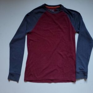 Waffle weave baseball lounge casual t-shirt